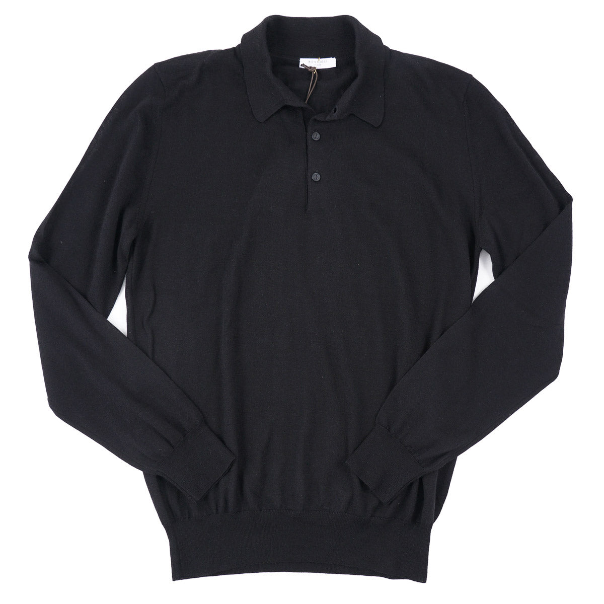 Boglioli Lightweight Merino Wool Polo Sweater - Top Shelf Apparel