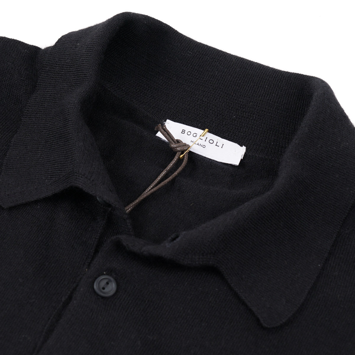 Boglioli Superfine Cashmere-Silk Polo Sweater - Top Shelf Apparel