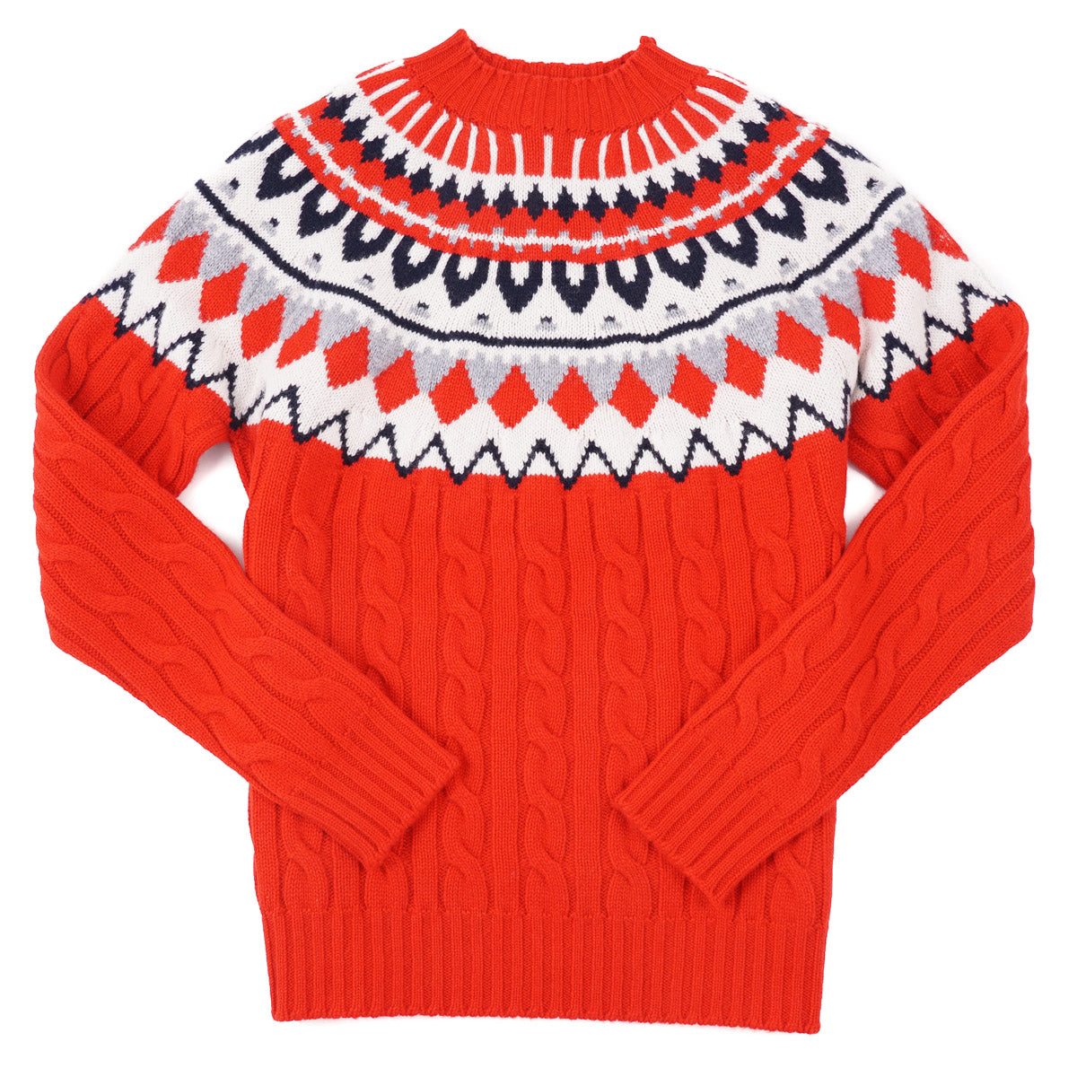 Drumohr Cable Knit Cashmere Sweater - Top Shelf Apparel