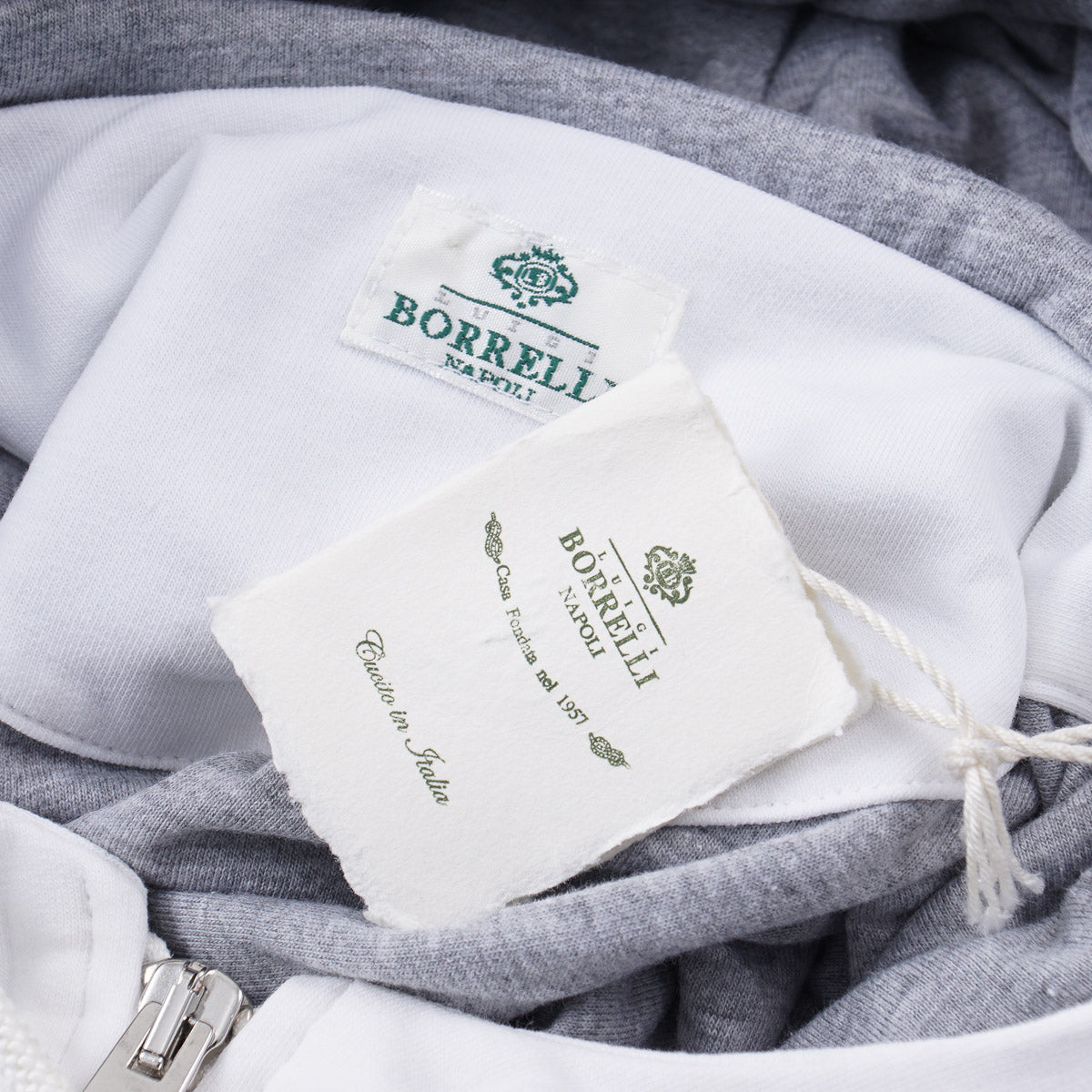 Borrelli Full-Zip Hooded Sweatshirt