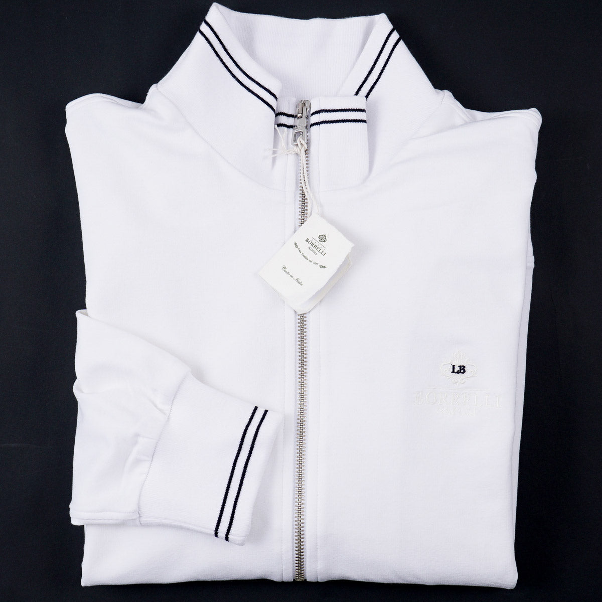Borrelli Full-Zip Track Jacket Sweatshirt