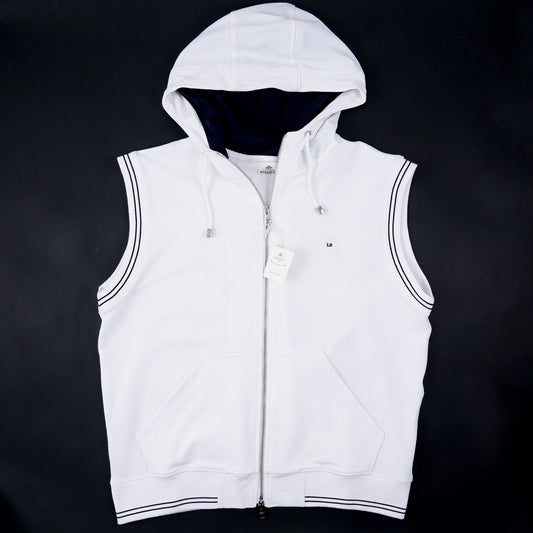 Borrelli Sleeveless Hooded Sweatshirt