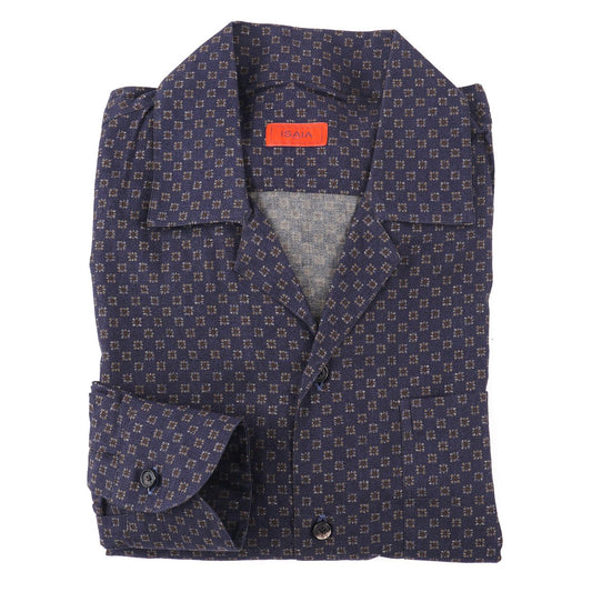 Isaia Flannel Shirt with Camp Collar - Top Shelf Apparel