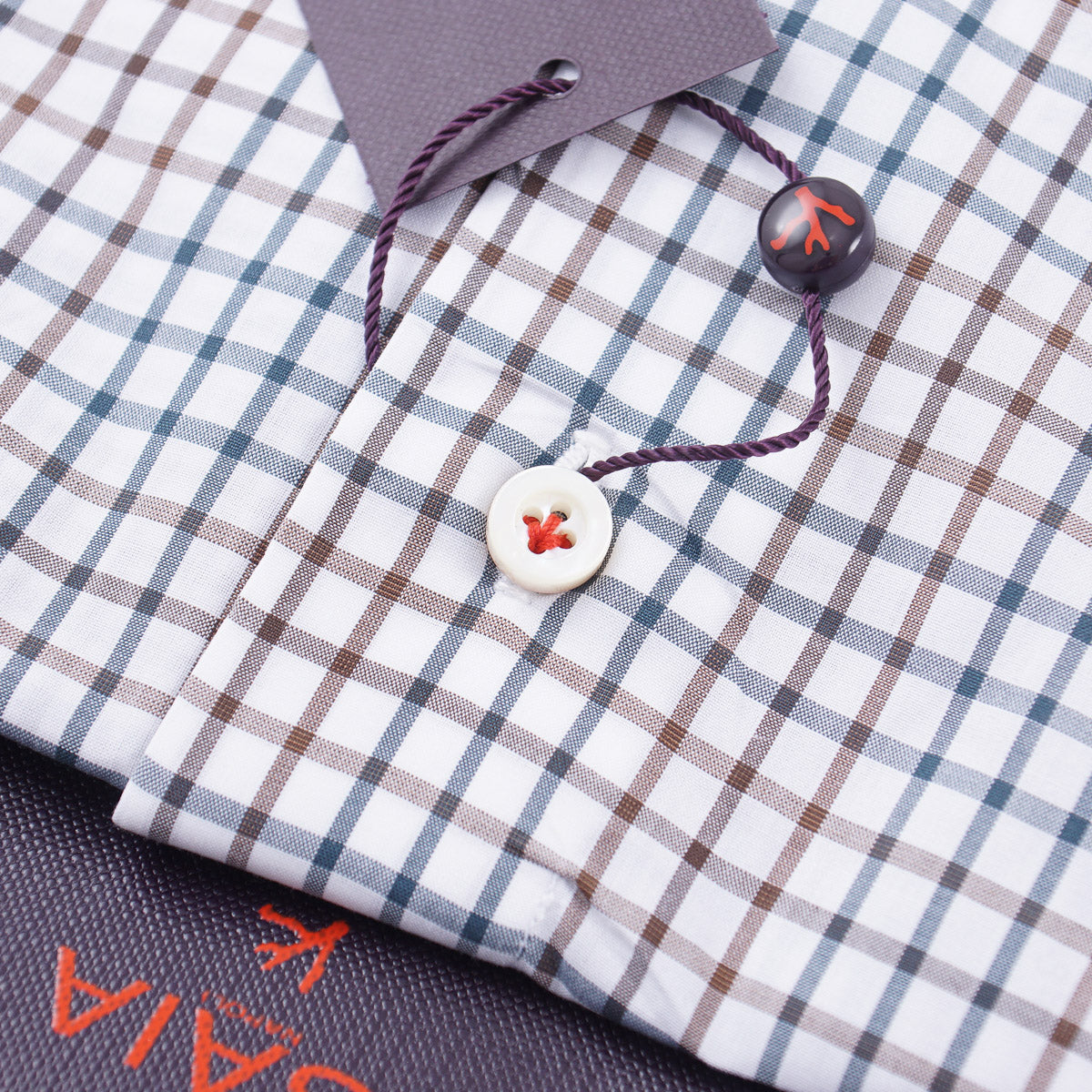 Isaia Tailored-Fit 'Mix' Cotton Shirt - Top Shelf Apparel