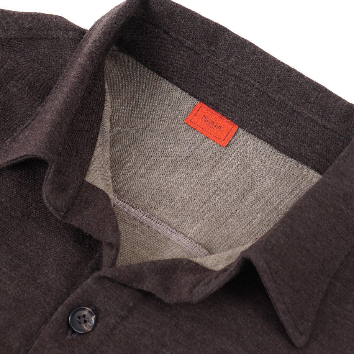 Isaia Stretch Jersey Wool Overshirt - Top Shelf Apparel