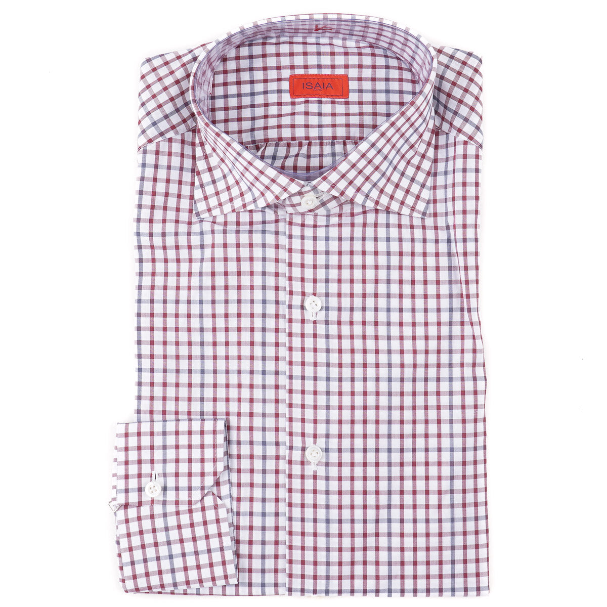 Isaia 'Mix' Tailored-Fit Cotton Shirt - Top Shelf Apparel