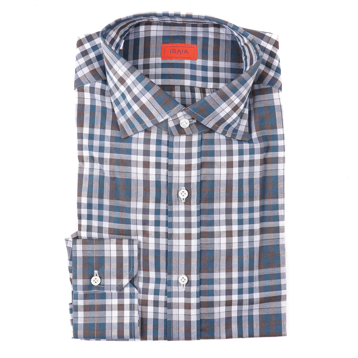 Isaia Tailored-Fit 'Mix' Cotton Shirt - Top Shelf Apparel