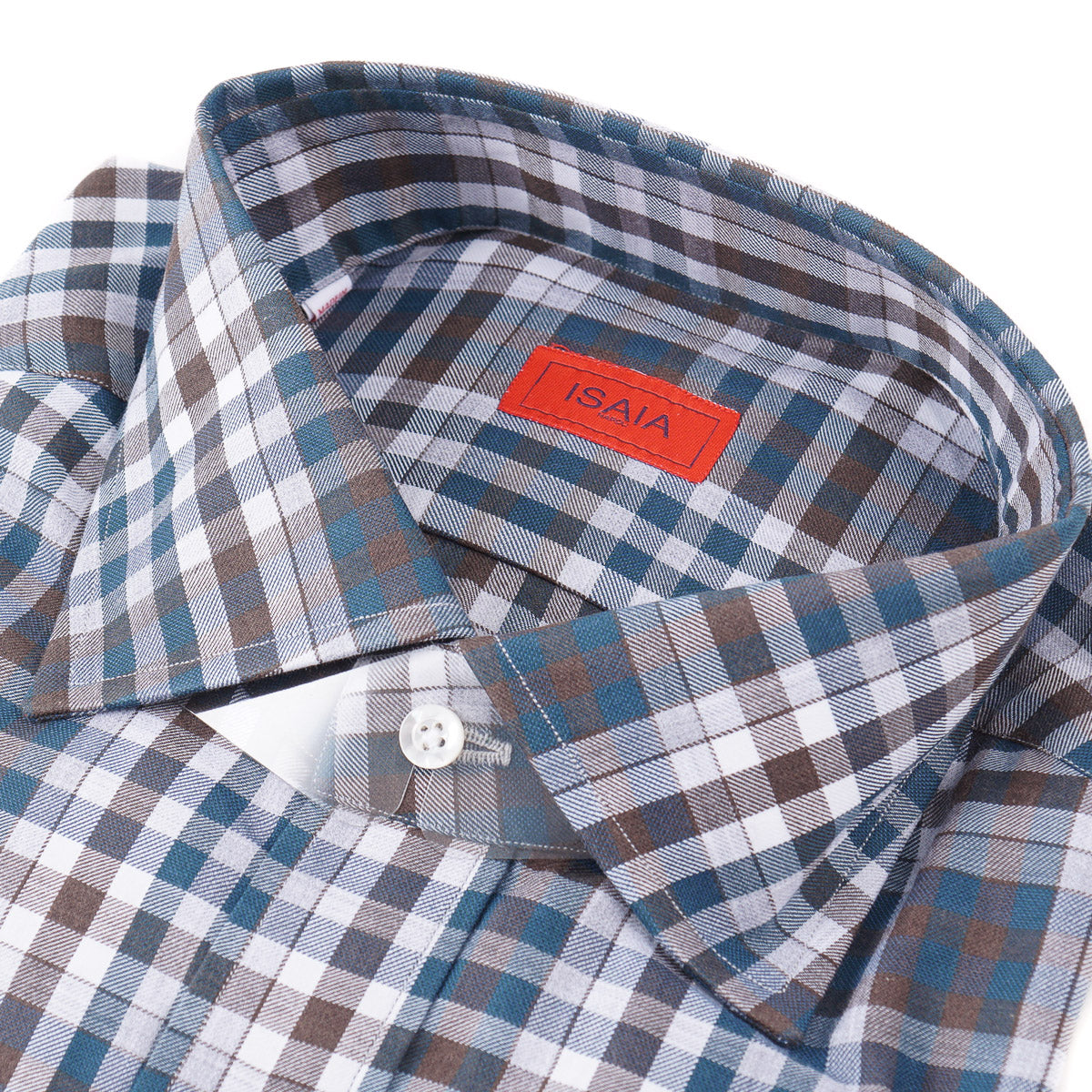 Isaia Tailored-Fit 'Mix' Cotton Shirt - Top Shelf Apparel