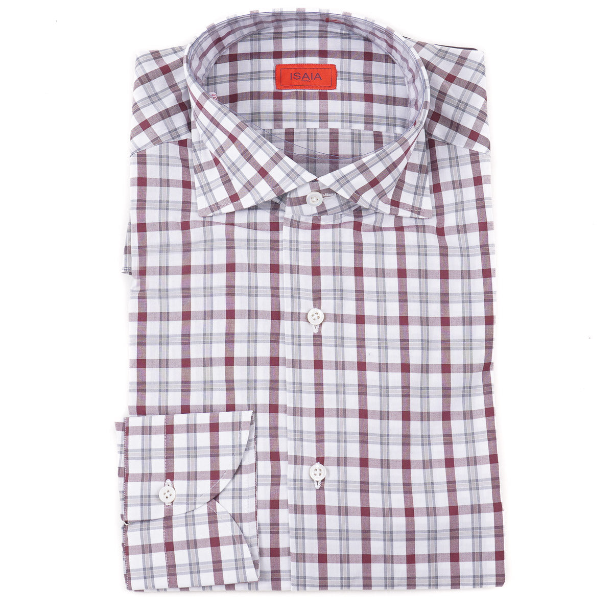 Isaia 'Mix' Tailored-Fit Cotton Shirt - Top Shelf Apparel