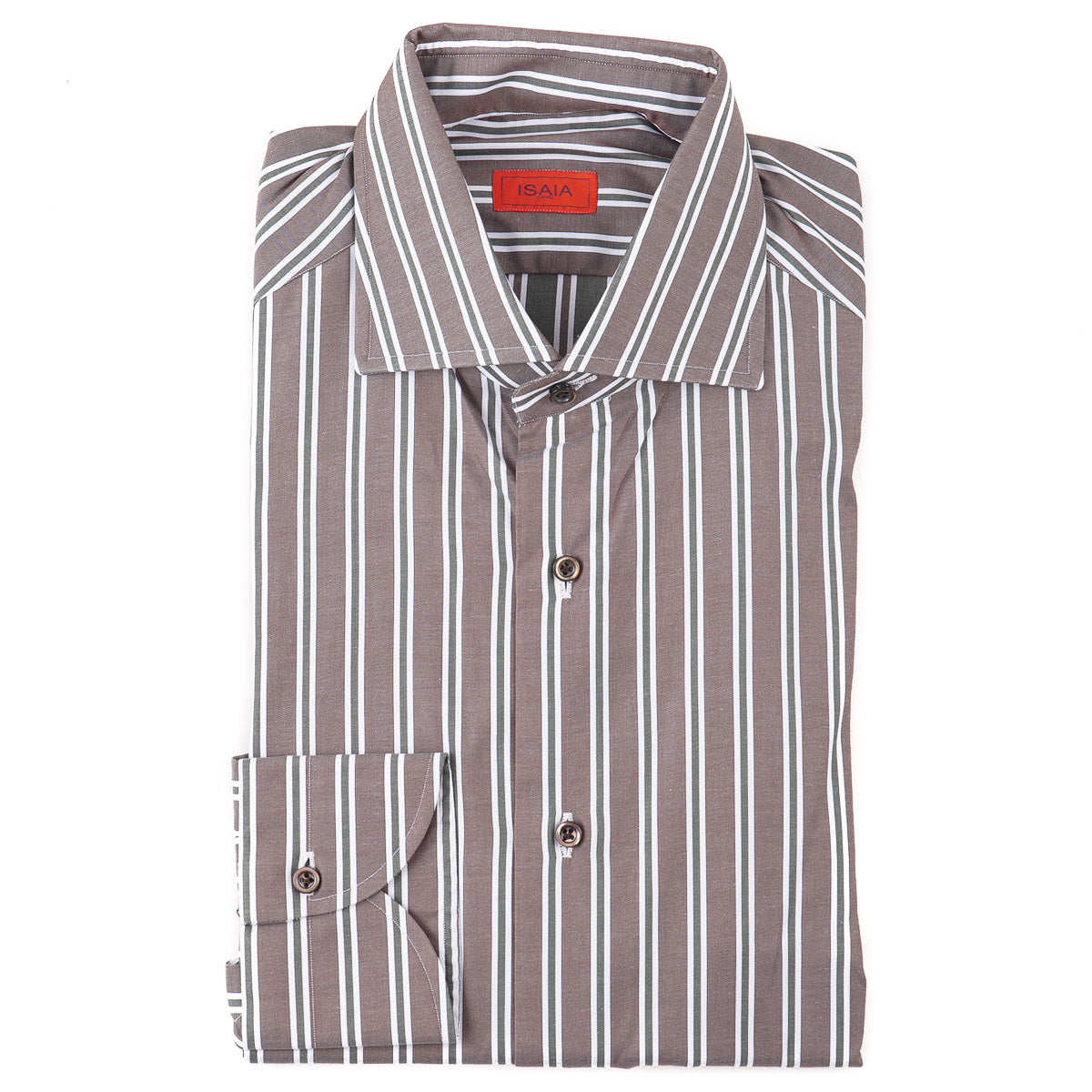 Isaia Tailored-Fit 'Mix' Cotton Shirt - Top Shelf Apparel