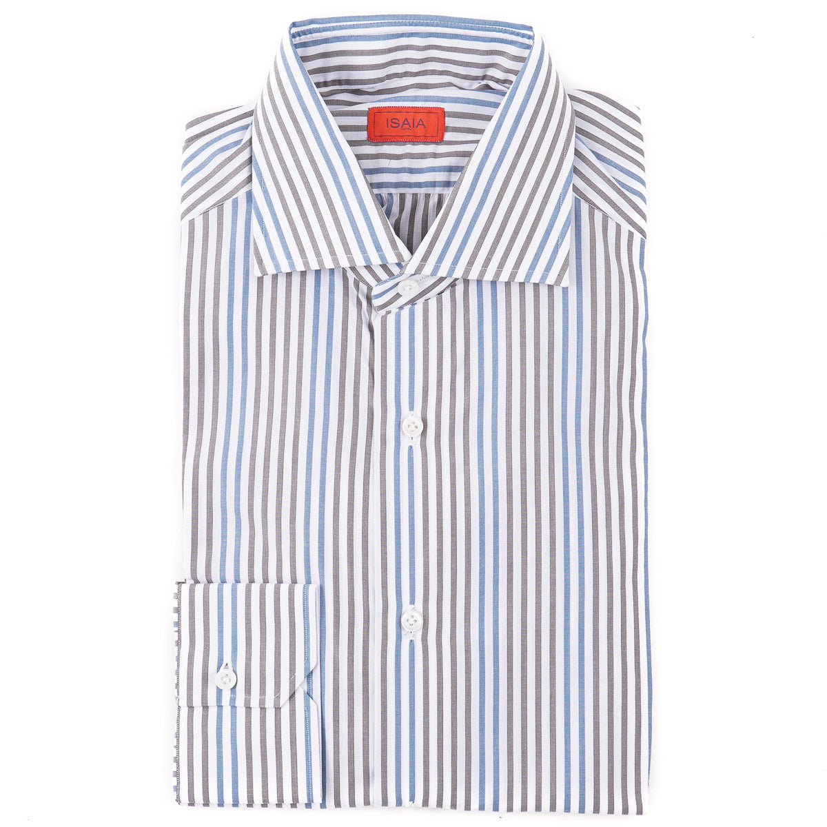 Isaia Tailored-Fit 'Mix' Cotton Shirt - Top Shelf Apparel