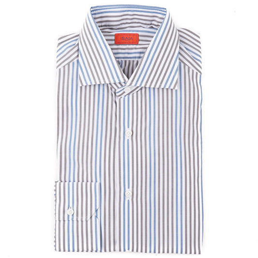 Isaia Tailored-Fit 'Mix' Cotton Shirt - Top Shelf Apparel