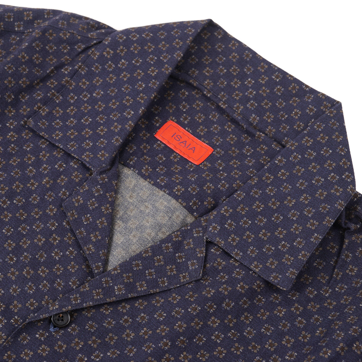 Isaia Flannel Shirt with Camp Collar - Top Shelf Apparel