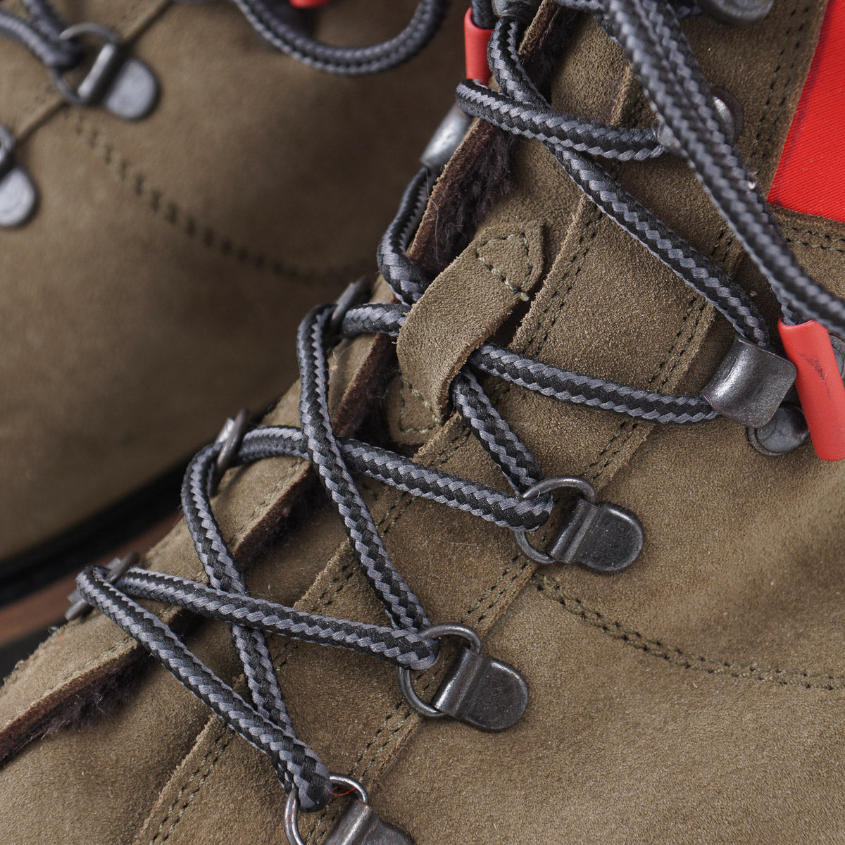 Kiton Fur-Lined Suede Hiking Boots - Top Shelf Apparel