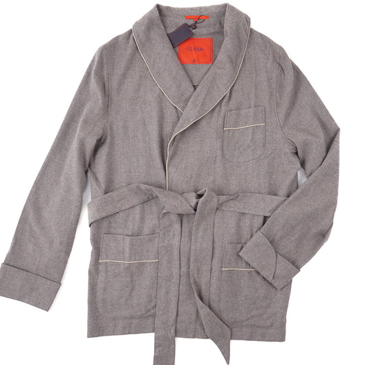 Isaia Flannel Cotton Housecoat Robe - Top Shelf Apparel