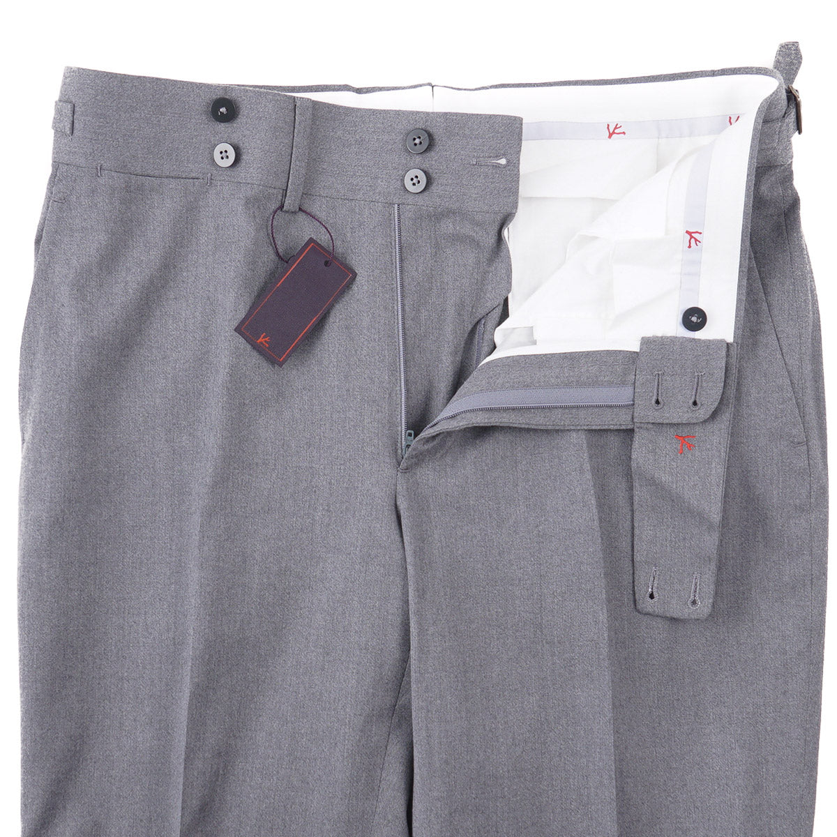 Isaia 'Casalnuovo' Gray Wool Pants - Top Shelf Apparel