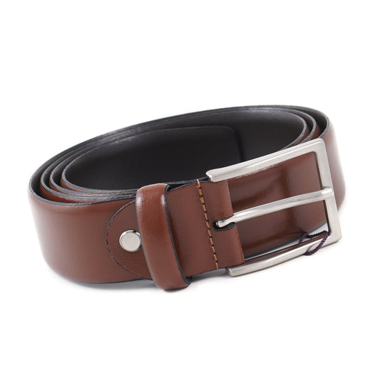 Isaia Brown Calf Leather Belt - Top Shelf Apparel