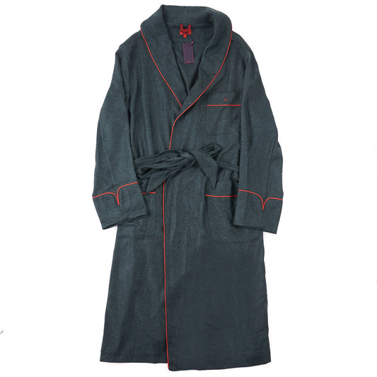 Isaia Flannel Cashmere Belted Robe - Top Shelf Apparel