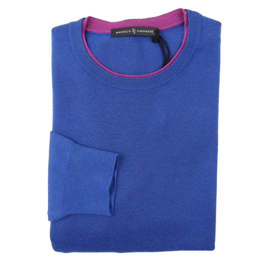 Manrico Slim-Fit Tipped Cashmere Sweater