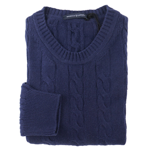 Manrico Cable Knit Cashmere Sweater - Top Shelf Apparel