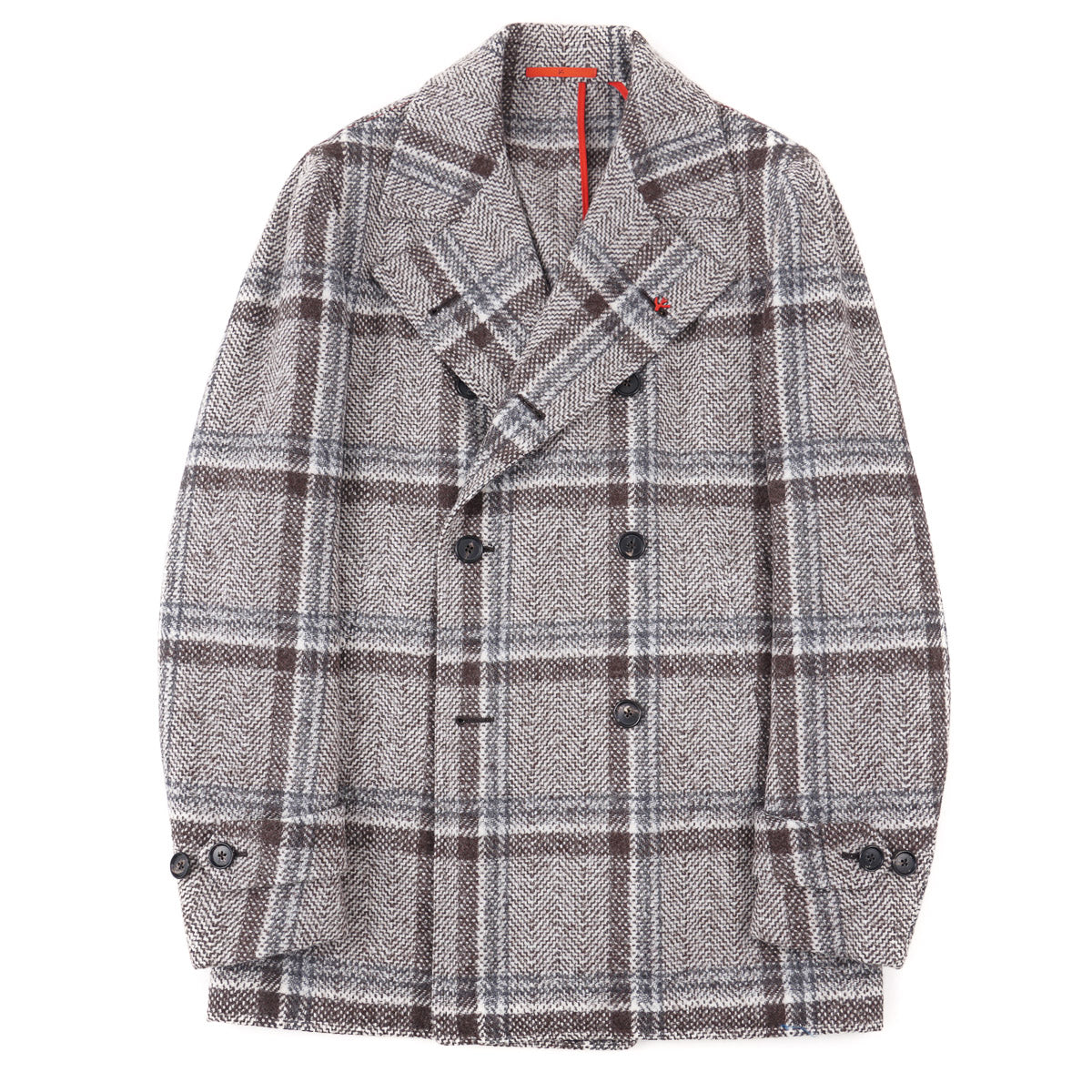 Isaia Soft-Woven Wool Peacoat - Top Shelf Apparel