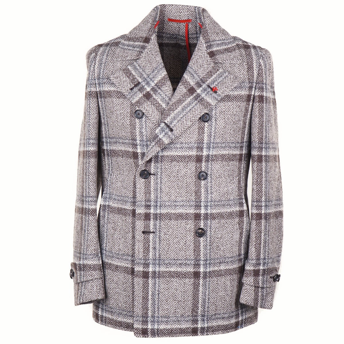 Isaia Soft-Woven Wool Peacoat - Top Shelf Apparel