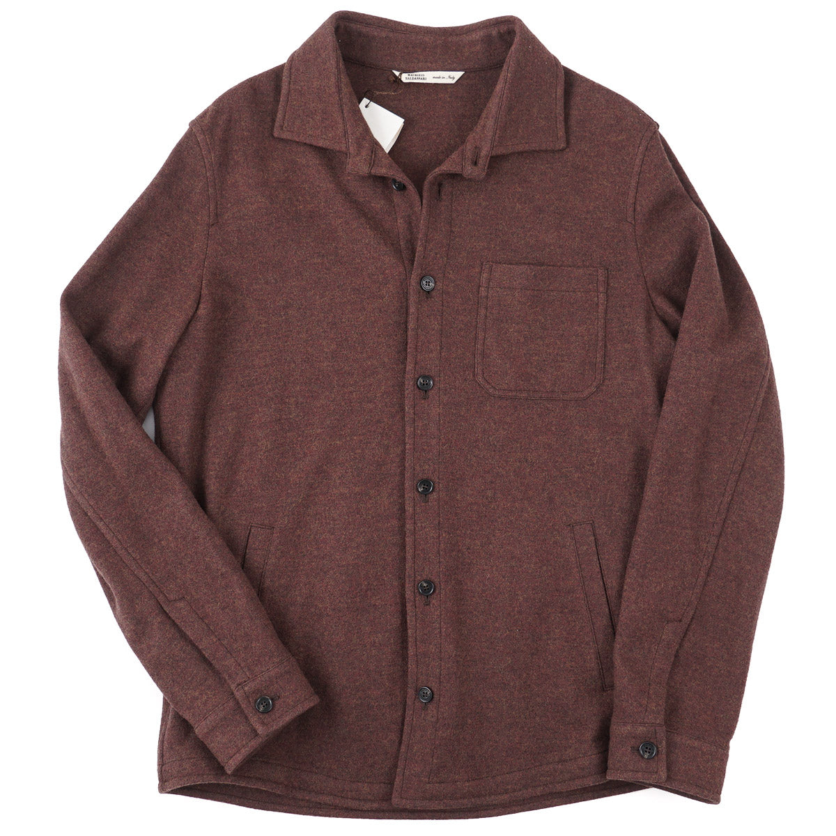 Maurizio Baldassari Flannel Wool Overshirt - Top Shelf Apparel