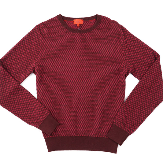 Isaia Patterned Cashmere-Silk Sweater - Top Shelf Apparel