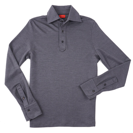 Isaia Cashmere-Silk Polo Sweater - Top Shelf Apparel