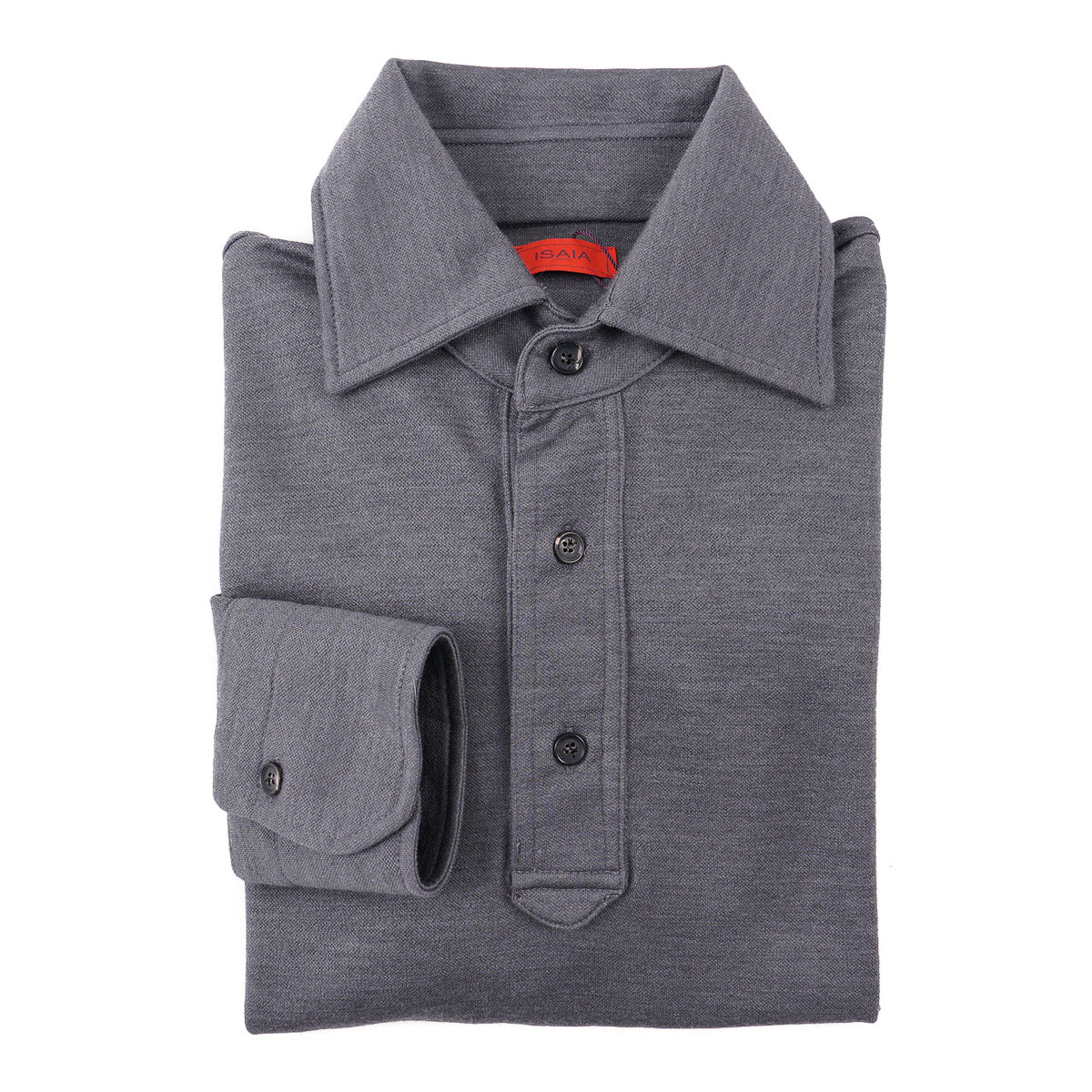 Isaia Cashmere-Silk Polo Sweater - Top Shelf Apparel