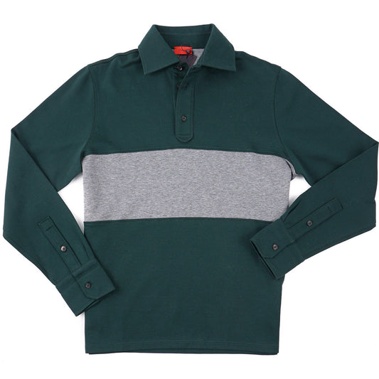 Isaia Long Sleeve Polo Shirt - Top Shelf Apparel