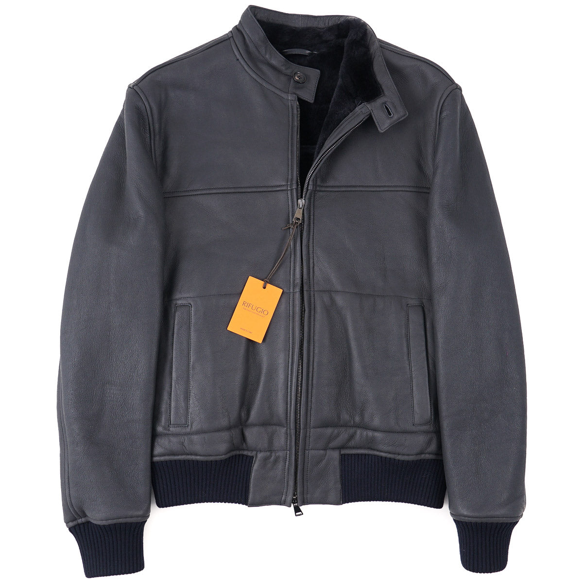 Rifugio Shearling Leather Bomber Jacket - Top Shelf Apparel