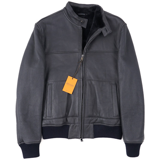 Rifugio Shearling Leather Bomber Jacket - Top Shelf Apparel