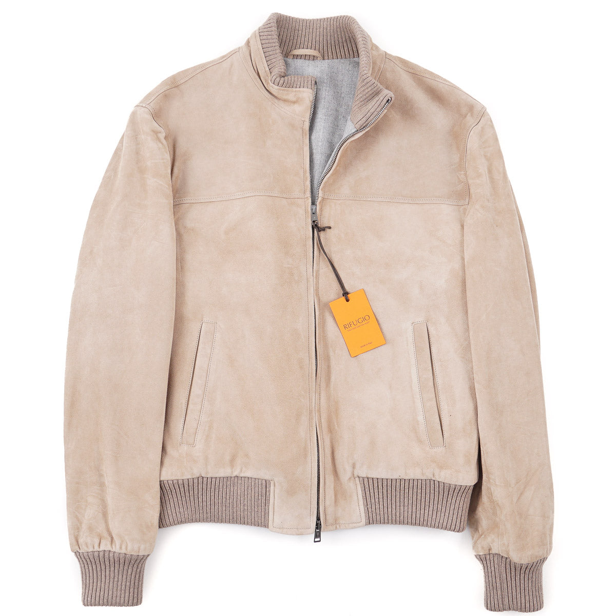 Rifugio Wool-Lined Suede Bomber Jacket - Top Shelf Apparel