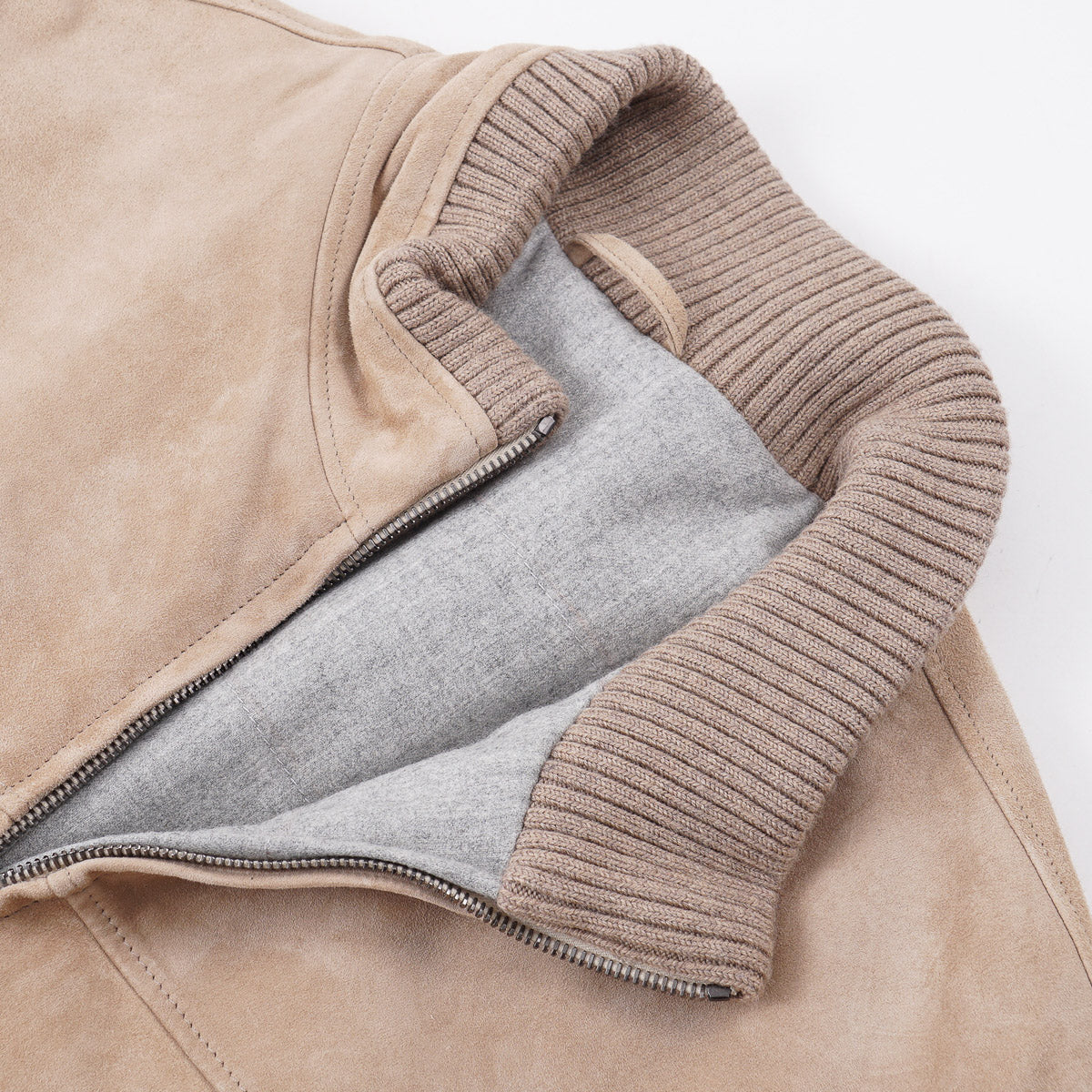 Rifugio Wool-Lined Suede Bomber Jacket - Top Shelf Apparel