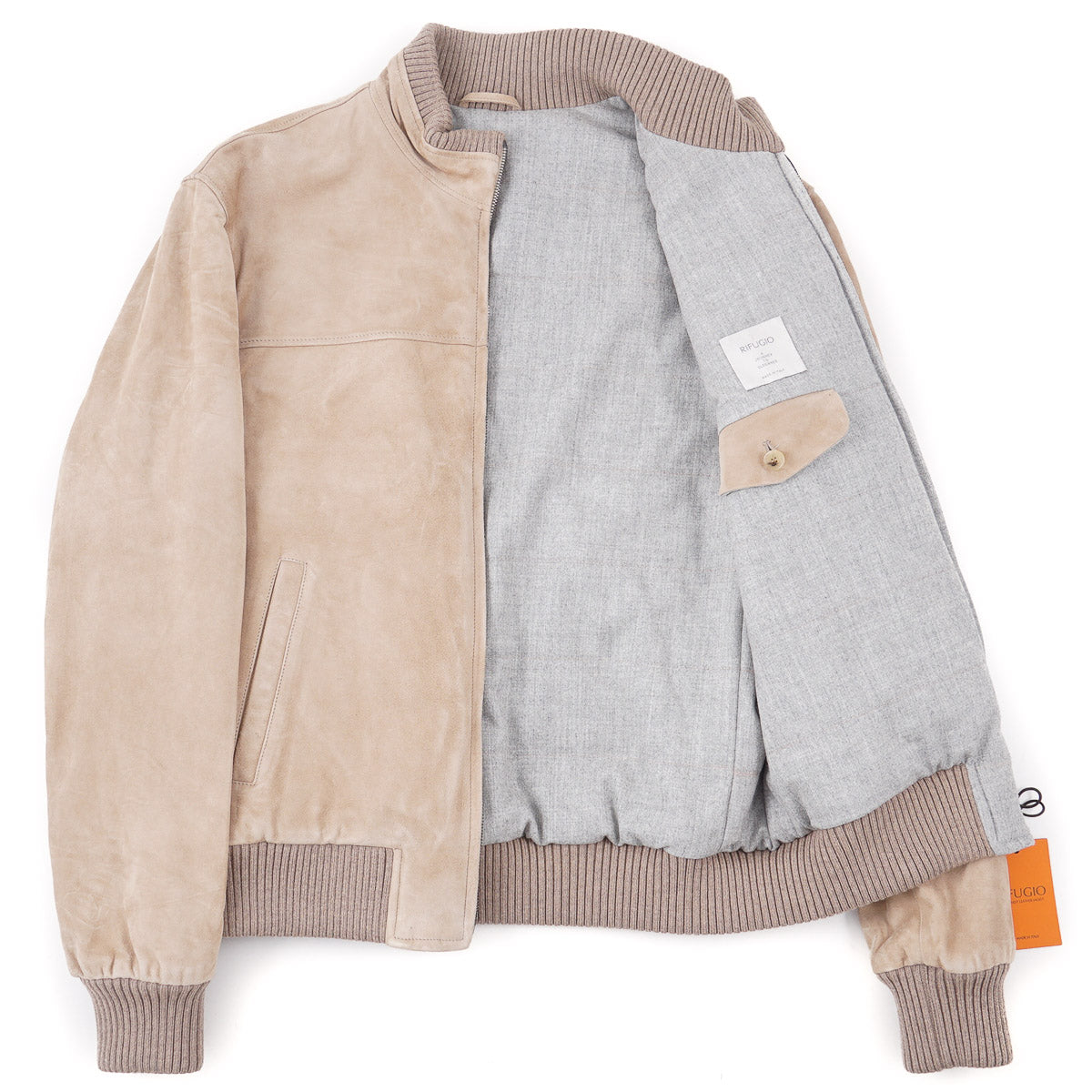 Rifugio Wool-Lined Suede Bomber Jacket - Top Shelf Apparel