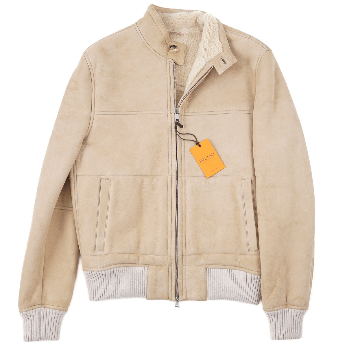Rifugio Shearling Leather Bomber Jacket - Top Shelf Apparel