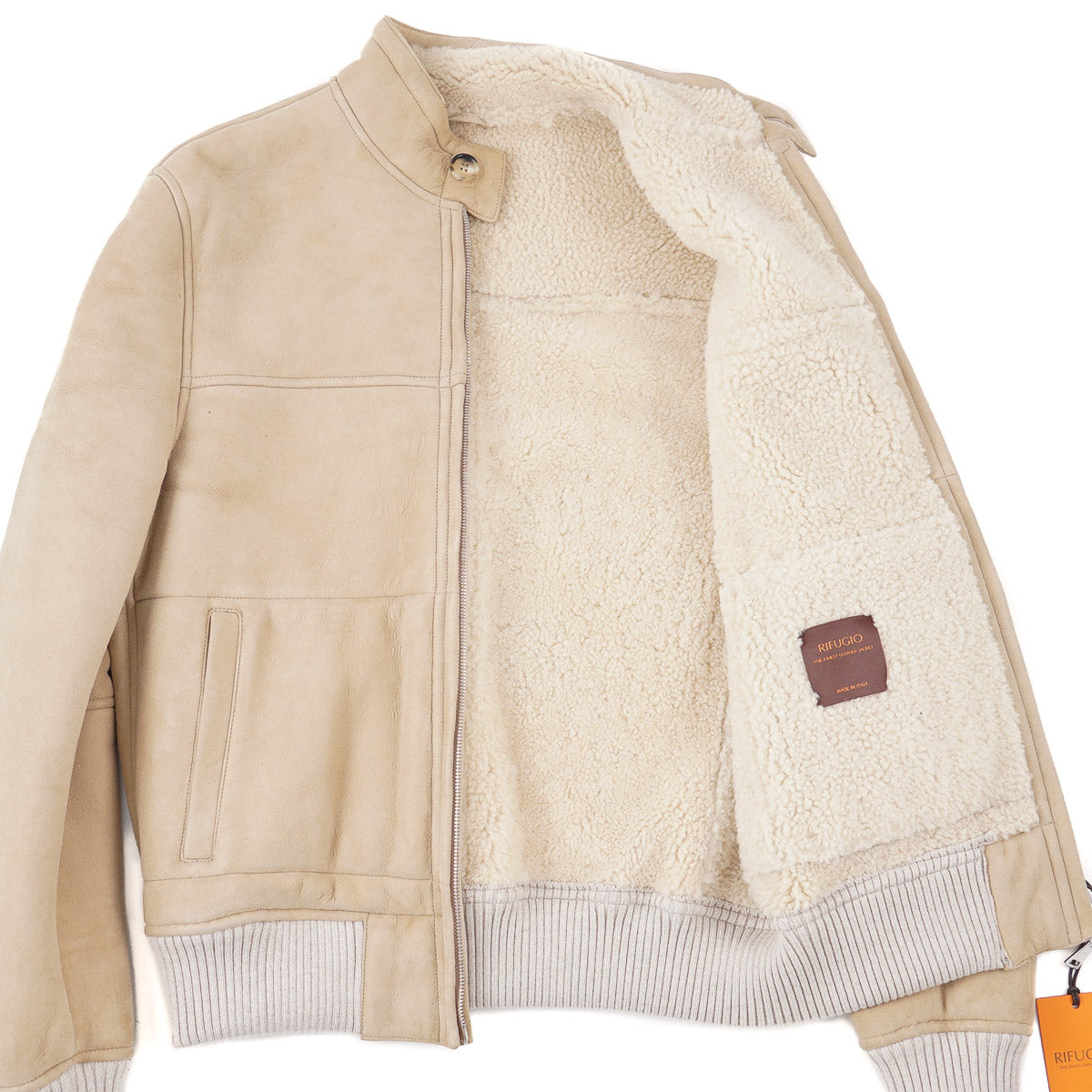 Rifugio Shearling Leather Bomber Jacket - Top Shelf Apparel