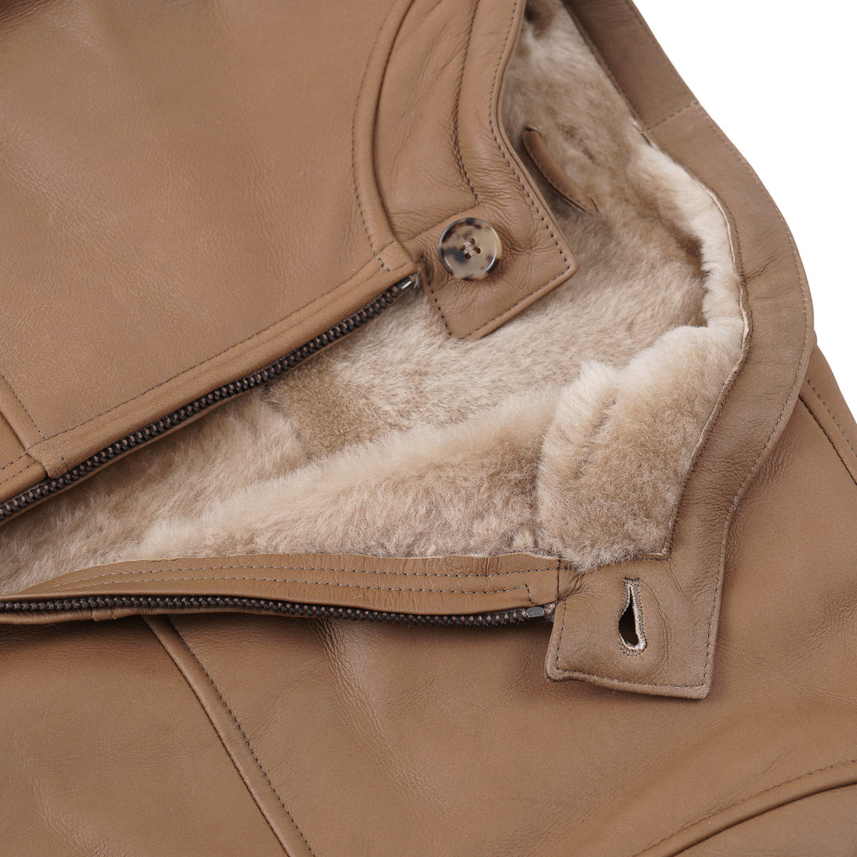 Rifugio Shearling Leather Bomber Jacket - Top Shelf Apparel