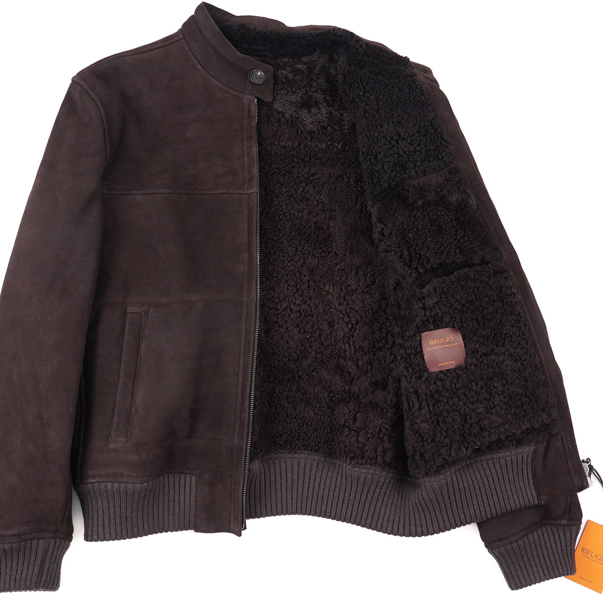 Rifugio Shearling Leather Bomber Jacket - Top Shelf Apparel