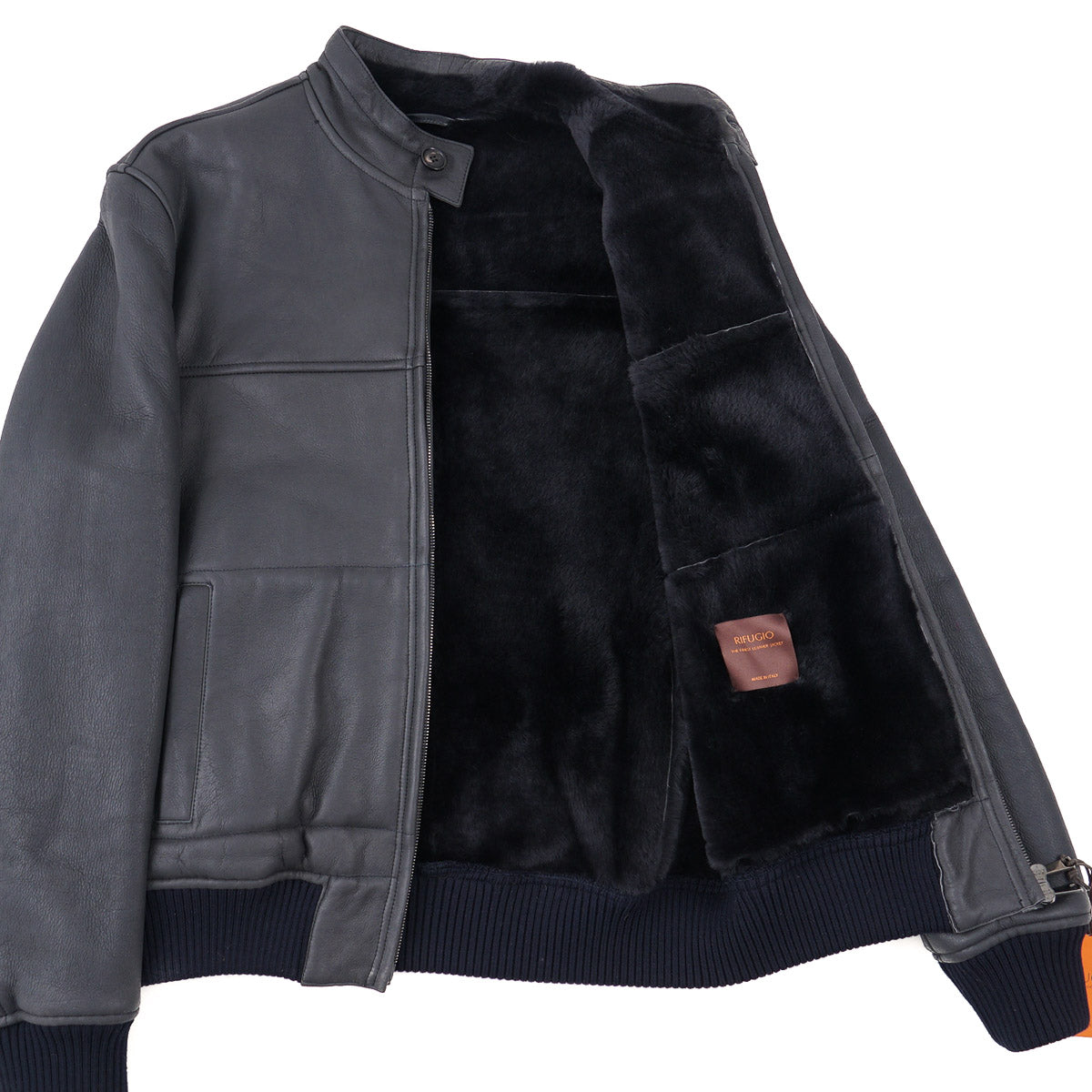 Rifugio Shearling Leather Bomber Jacket - Top Shelf Apparel