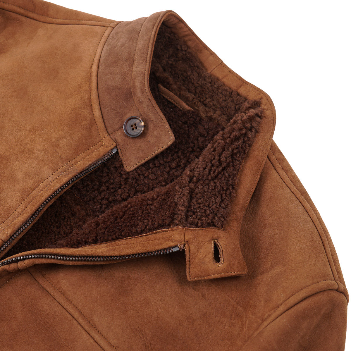 Rifugio Shearling Leather Bomber Jacket - Top Shelf Apparel
