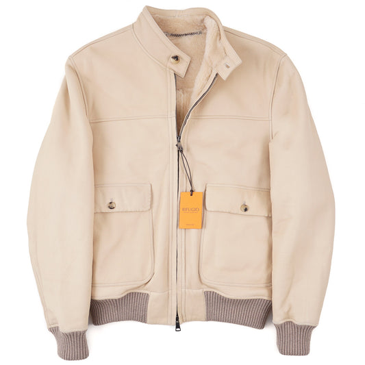 Rifugio Shearling Leather Bomber Jacket - Top Shelf Apparel