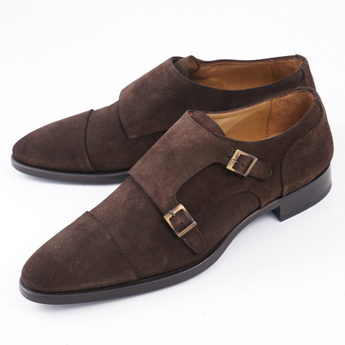 Sutor Mantellassi Calf Suede Double Monk