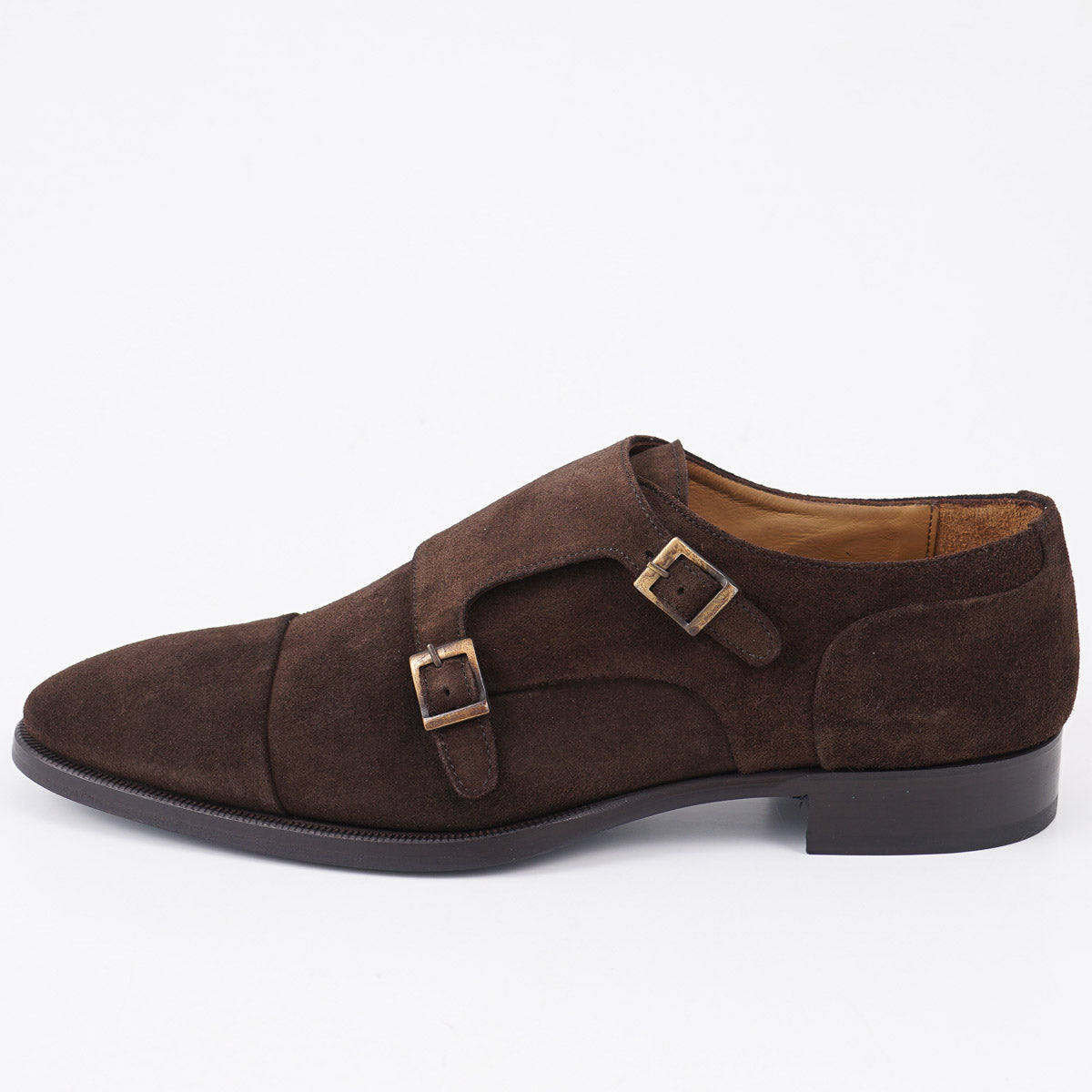 Sutor Mantellassi Calf Suede Double Monk