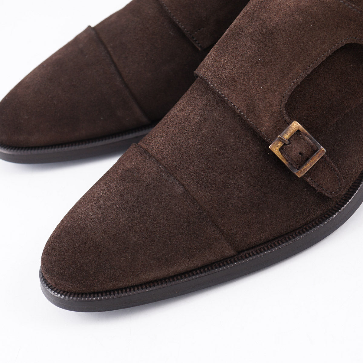 Sutor Mantellassi Calf Suede Double Monk