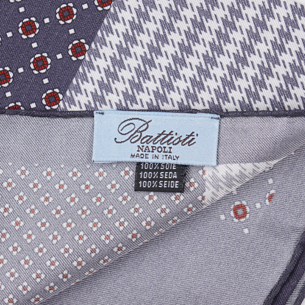 Battisti Printed Silk Pocket Square