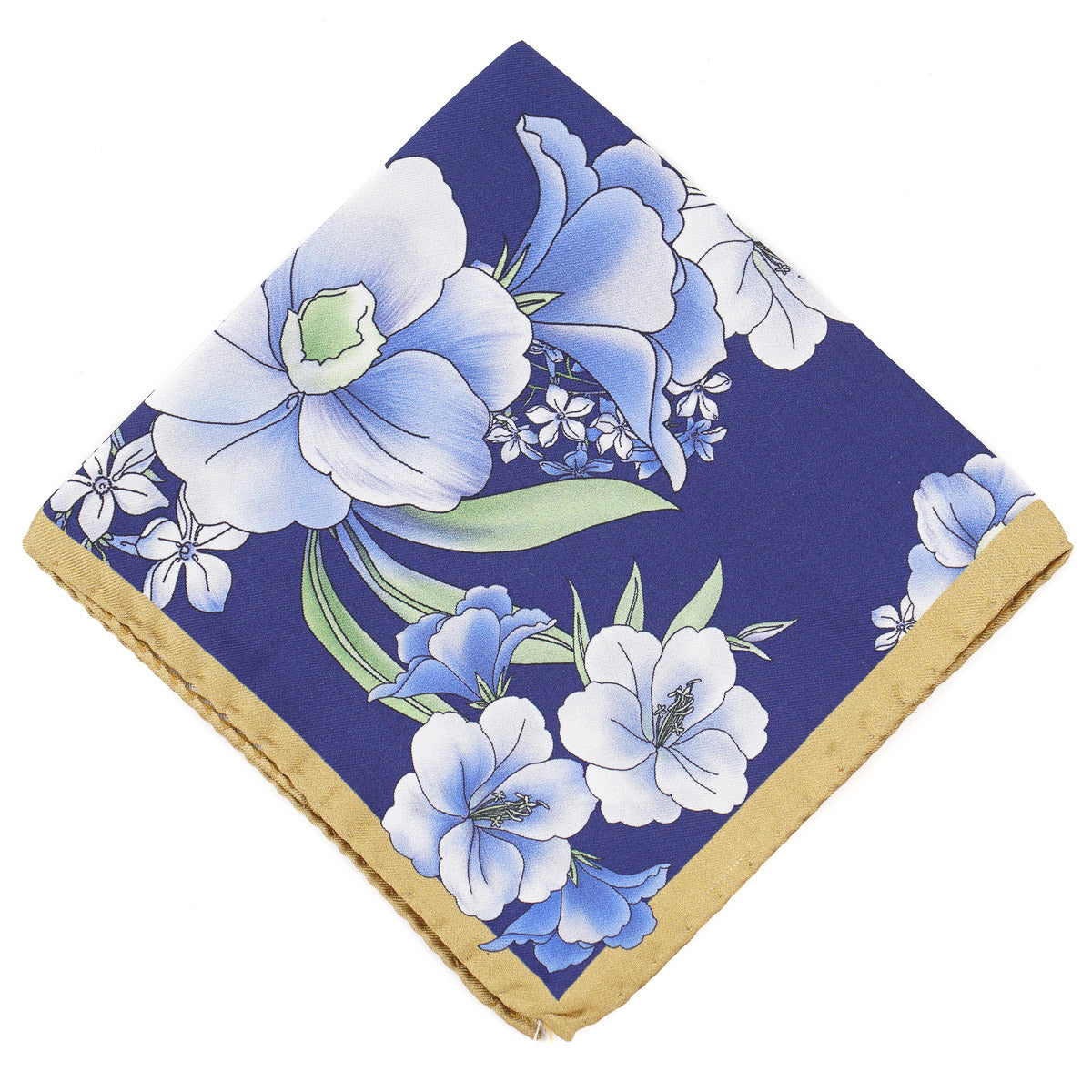 Battisti Printed Silk Pocket Square