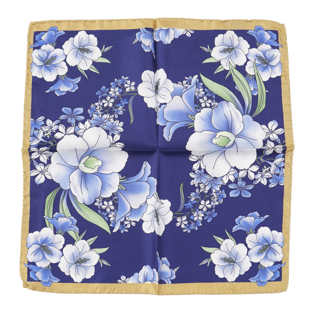 Battisti Printed Silk Pocket Square