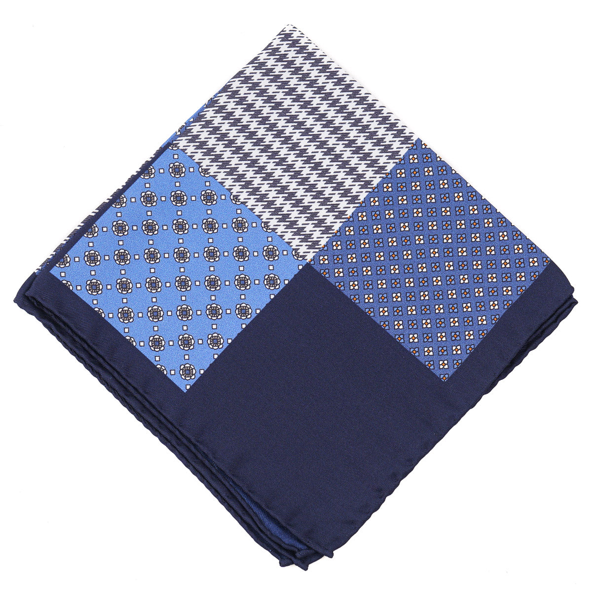 Battisti Printed Silk Pocket Square